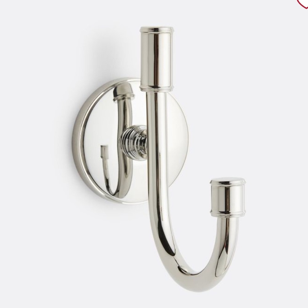 Rejuvenation Ladd Single Hook 4-1/2” Polished Nickel #1